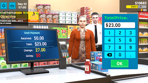 Manage Supermarket Simulator Apk Download Latest Version v1.11 screenshot 1