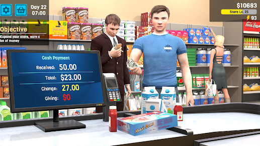 Manage Supermarket Simulator Apk Download Latest Version v1.11 screenshot 3