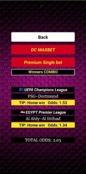 Combo betting tips no ads apk latest version  v	5 screenshot 2