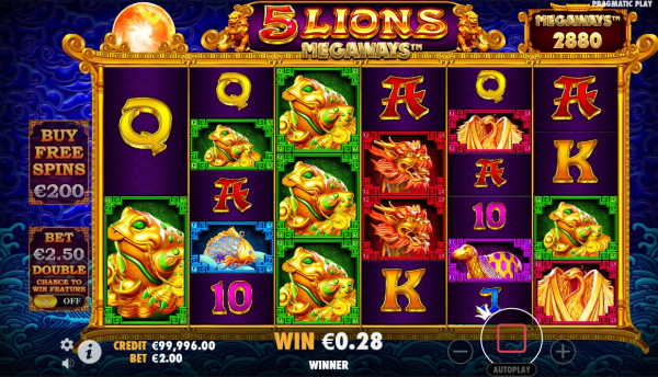 5 Lions Megaways slot apk free download