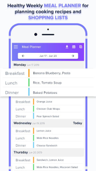 Meal Planner Shopping List app free download latest version v1.4 screenshot 1