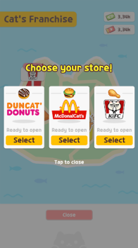 Cat diner Franchise tycoon Apk Download Latest Version v1.1.3 screenshot 3