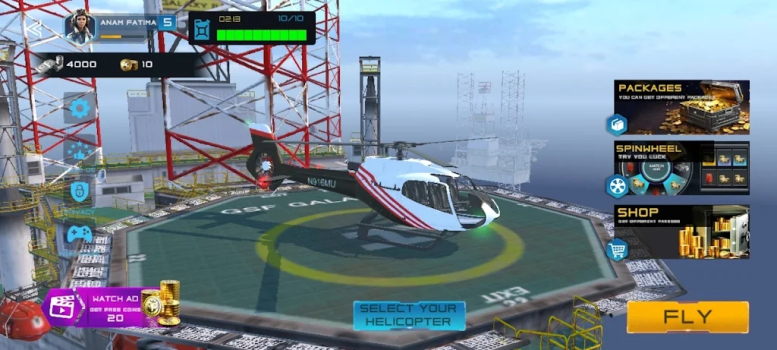 Take off Helicopter Flight Sim mod apk unlimited money v0.0.2 screenshot 3