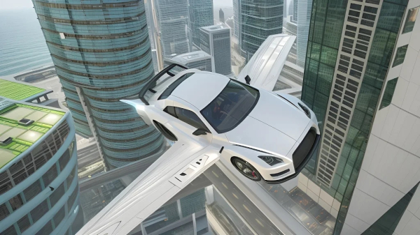 Flying Car Simulator Car Game mod apk unlimited everything