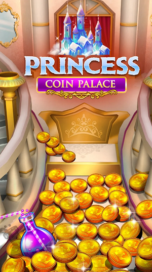 Princess Gold Coin Dozer Party Mod Apk Unlimited MoneyͼƬ1