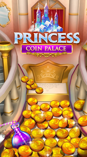 Princess Gold Coin Dozer Party Mod Apk Unlimited Money