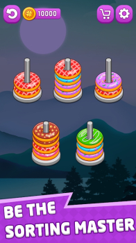 Hoop Sort Fever Color Stack mod apk unlimited money v1.0.3 screenshot 2