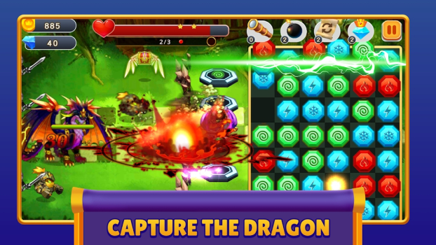 Gem Blast Match3 Guardians mod apk unlimited money v1.0 screenshot 1