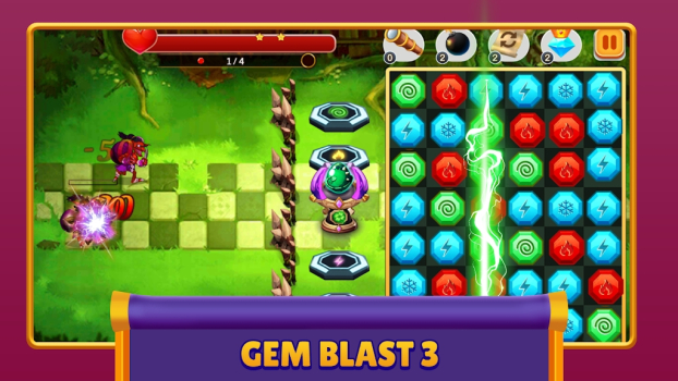 Gem Blast Match3 Guardians mod apk unlimited money v1.0 screenshot 3