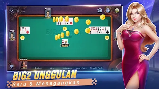 POP Big2 Capsa Banting poker apk download latest version v1.3.5 screenshot 1