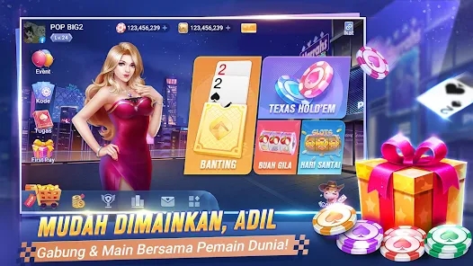 POP Big2 Capsa Banting poker apk download latest versionͼƬ1