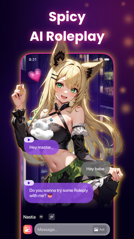 Wemate Spicy AI Roleplay Chat Mod Apk Premium UnlockedͼƬ1