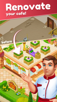 Joy Cafe Tasty Merge Games mod apk unlimited money and gems v1.0.6 screenshot 5