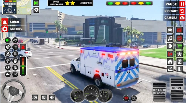 US Emergency Ambulance Game 3D mod apk unlocked everything v4 screenshot 2