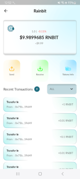 RainBit Decentralized Wallet app free download latest version v1.0.1 screenshot 4