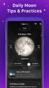 Moon Phase Calendar MoonX app free download latest version v2.5.5.8 screenshot 1