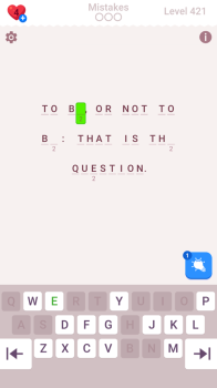 Cryptogram Word Brain Puzzle no ads apk v2.1.5 screenshot 1