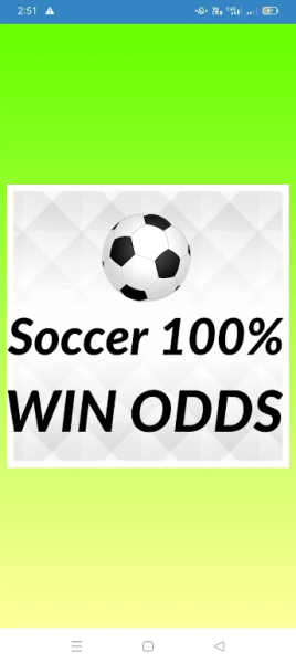Soccer 100% WIN ODDS App Download for Android
