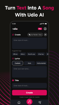 Udio Music AI Song Generator Mod Apk 1.0.7 Premium Unlocked v1.0.7 screenshot 1