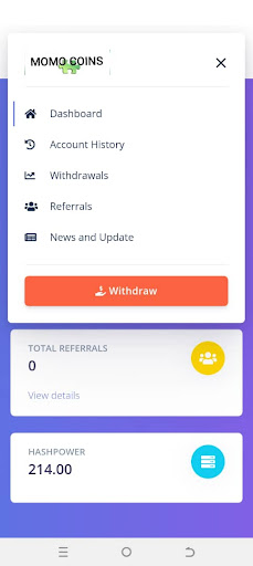 MOMO MINER App Download for Android
