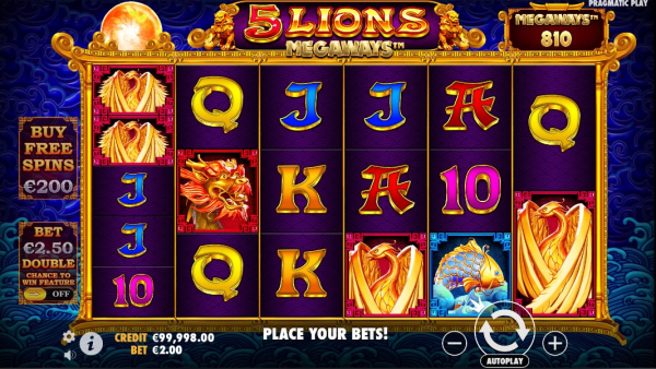 5 Lions slot game free download latest version