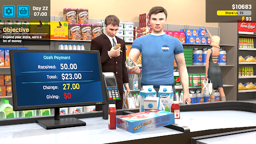 Manage Supermarket Simulator mod menu apk 2.0 unlimited everything