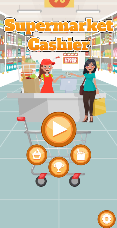 Supermarket Cashier Simulator Mod Apk Unlimited Money and Gems No AdsͼƬ1