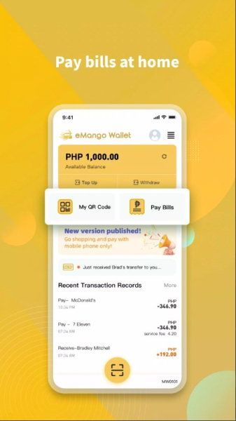 eMango Wallet app for android download