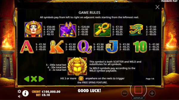 Ancient Egypt slot game download latest version
