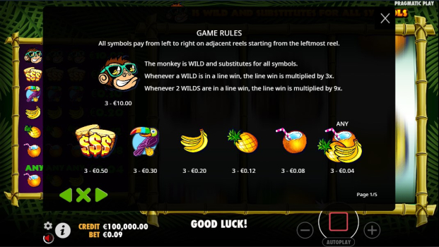 Monkey Madness slot game download latest version v1.0.0 screenshot 1