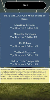 Soccer Picks: Draw & Btts App Download for Android v3 screenshot 1