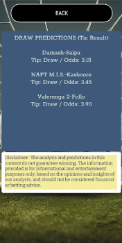 Soccer Picks: Draw & Btts App Download for Android v3 screenshot 3