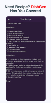 Dish Gen AI Food Meal Creator app download latest version v2.0.0 screenshot 2