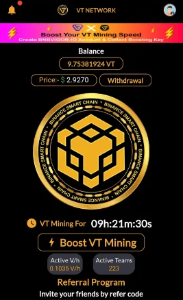 VT Network Mining App Download Latest Version