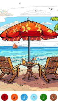 Beach Color Paint By Number apk download for android v1.0.2 screenshot 3