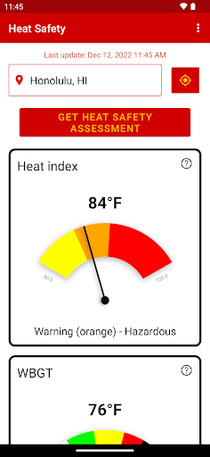 Heat Safety Heat Index & WBGT app free download for android