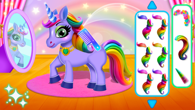 Unicorn Hairstyles Pet Care apk download for Android v1.0 screenshot 2