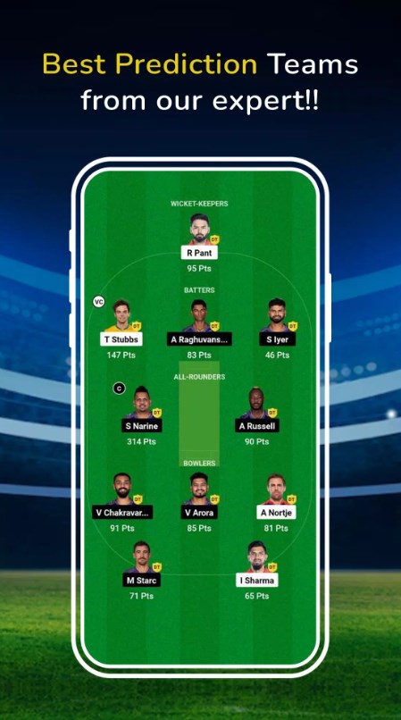 Expert Team Fantasy Prediction app for android download ͼƬ1