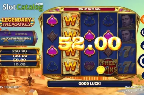 Legendary Treasures slot free full game download