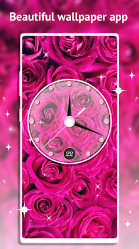 Rose Clock Live Wallpaper app free download v5.1.0 screenshot 3