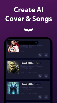 Whale.AI AI Cover & Songs App Free Download for Android v1.0.1 screenshot 1