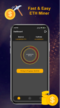 ETH Cloud Miner Fast Mining app free download for android v1.1.4 screenshot 1