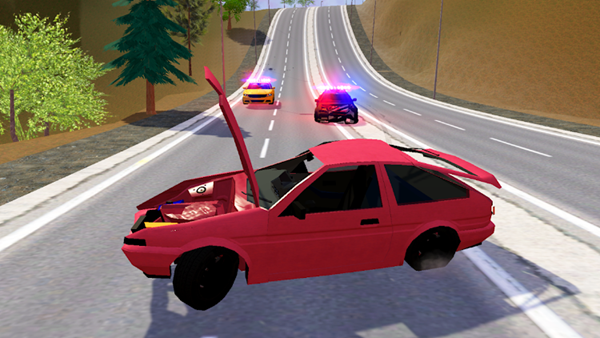 Police Chase Car Destructions mod apk latest version v1.0 screenshot 1