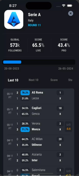 preBet soccer predictions App for Android Download