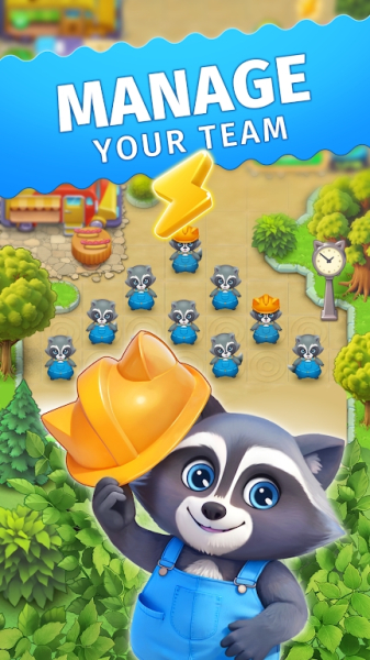 Raccoon Park Idle Merge mod apk unlimited money