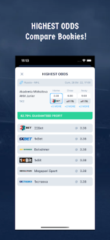 Sure Bets Arbitrage Bet Finder app download for android v2.3 screenshot 1