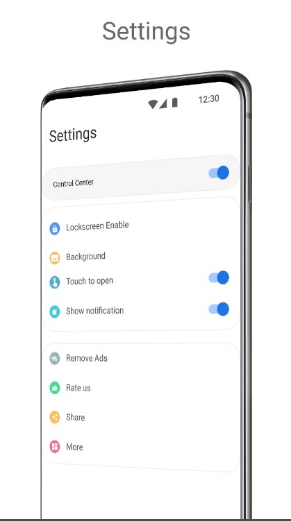 control center android 12 style premium mod apk