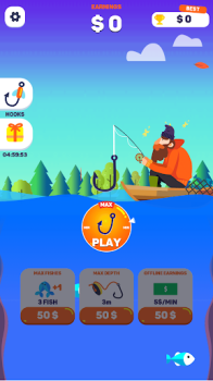 Tiny Fishing Mod Apk Unlimited Money v1.4 screenshot 4