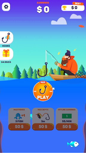 Tiny Fishing Mod Apk Unlimited Money