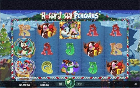 Holly Jolly Penguins slot apk download for android v1.0.0 screenshot 1